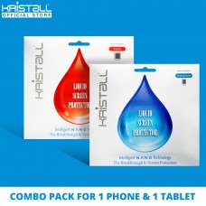 [COMBO PACK] Kristall® Nano Liquid Screen Protector for 1 SMARTPHONE & 1 TABLET - 9H Hardness, Edge to Edge Full Coverage, Scratch Resistant, EASY to Apply, Bubbles-FREE Screen Protector